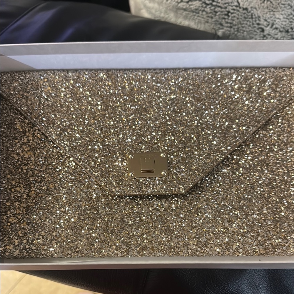 Jimmy Choo Sparkling Silver Clutch